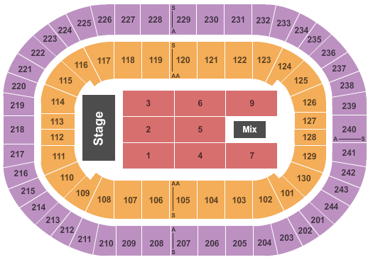 MVP Arena TSO Seating Chart